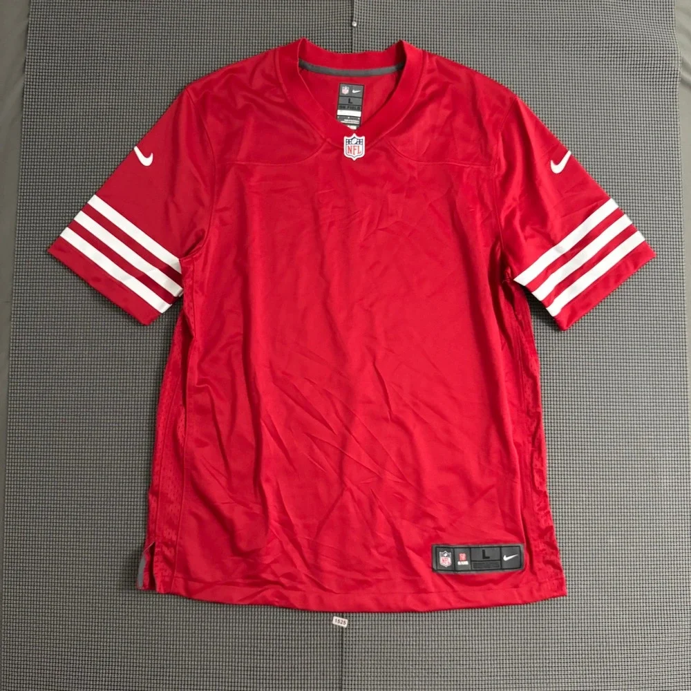 Nike NFL San Francisco 49ers On Field Blank Back Jersey Red Mens Large
